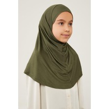 Lavender Pratik Çocuk Eşarp Haki CPX0303