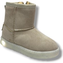 Arzen Bebe 630P-26 Süet Deri Işıklı Anatomik Kız Çocuk Bot 26-30