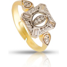 EP Designs Minimal Cusshion Taşlı Yüzük