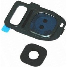 OEM Samsung S7 Edge G935F Kamera Çerçevesi Siyah