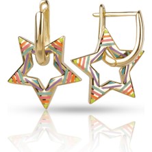 EP Designs Renkli Yıldız Küpe