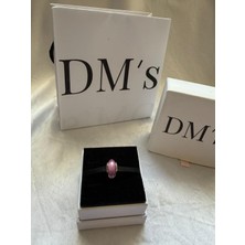 DMs Silver Parlak Pembe Murano Gümüş Charm'ı