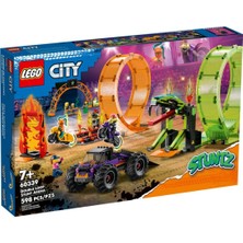 60339 LEGO City - Çift Çemberli Gösteri Arenası 598 Parça +7 Yaş