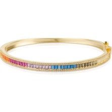 EP Designs Renkli Baget Taşlı Kelepçe Bileklik