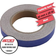  carub fosforlu bant mavi 2 cm x 25 mt