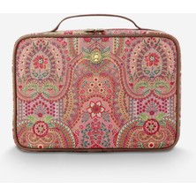 Pip Studio Jabali Kırmızı Kadife Makyaj Çantası 27X10X19 cm
