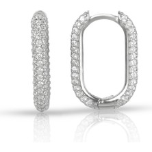 EP Designs Taşlı Halka Küpe