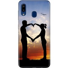 Senada Samsung Galaxy A20 A30 Kılıf Desenli Baskılı Tpu Rubber Kapak Aşkın Simgesi