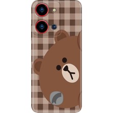 Senada Reeder S19 Max Pro S Zoom Kılıf Desenli Baskılı Tpu Rubber Kapak Ekose Bear