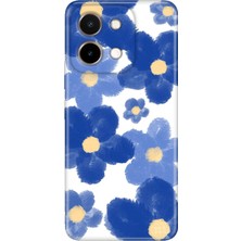 Senada Vivo Y28 Kılıf Desenli Baskılı Tpu Rubber Kapak Blue Orgin