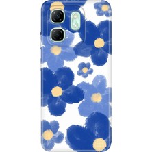 Senada Infinix Hot 50I - Smart 9 Kılıf Desenli Baskılı Tpu Rubber Kapak Blue Orgin