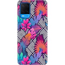 Senada Oppo A54 4g Kılıf Desenli Baskılı Tpu Rubber Kapak Botanik