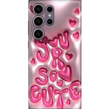 Senada Samsung Galaxy S24 Ultra Kılıf Desenli Baskılı Tpu Rubber Kapak CUTE111