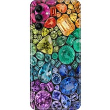 Senada Samsung Galaxy A17 Kılıf Desenli Baskılı Tpu Rubber Kapak Elmas 444