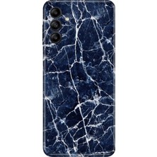 Senada Samsung Galaxy M34 Kılıf Desenli Baskılı Tpu Rubber Kapak Dark Blue