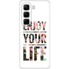 Senada Infinix Hot 50 Pro 4g Kılıf Desenli Baskılı Tpu Rubber Kapak Enjoy Your Life