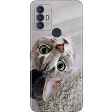 Senada Tcl 30 Se Kılıf Desenli Baskılı Tpu Rubber Kapak Evdeki Kedi