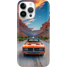 iPhone 13 Pro Max Kılıf Desenli Baskılı Tpu Rubber Kapak Vintage Car