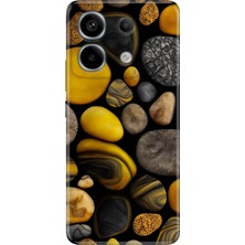 Xiaomi Redmi Note 13 Pro 5g - Poco X6 Kılıf Desenli Baskılı Tpu Rubber Kapak Renkli Taşlar