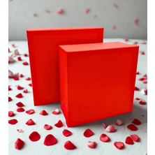 Smart Box Hediye Kutusu Kırmızı – Lüks Kutu, Takı, Sert Kutu, Doğum Günü, Sevgililer Günü, Çeyiz - 26X26X11CM