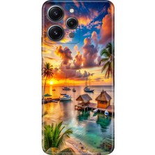 Senada Xiaomi Redmi 12 Kılıf Desenli Baskılı Tpu Rubber Kapak Beach Summer