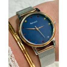 Ferrucci Altın Renk Sade Şık Kadın Saati