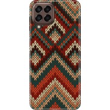 Samsung Galaxy M33 Kılıf Desenli Baskılı Tpu Rubber Kapak Zikzak