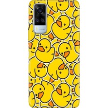 Senada Vivo Y51 Kılıf Desenli Baskılı Tpu Rubber Kapak Civcivler