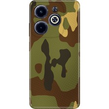 Senada Infinix Hot 40 Kılıf Desenli Baskılı Tpu Rubber Kapak Çöl Askeri