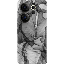 Senada Tecno Camon 20 Premier 5g Kılıf Desenli Baskılı Tpu Rubber Kapak Black Art