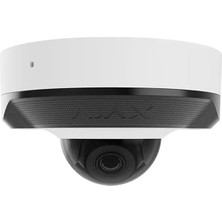 AJAX DomeCam Mini (5 Mp/2.8 mm) Kablolu AI destekli güvenlik IP kamerası Beyaz