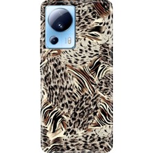 Xiaomi Mi 13 Lite Kılıf Desenli Baskılı Tpu Rubber Kapak Lionprint
