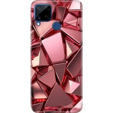 Adasena Realme C21Y - C25Y Kılıf Desenli Baskılı Tpu Rubber Kapak Pembe Deco