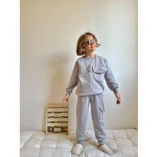 Miniko Kids Erkek Çocuk Kargo Cepli 3 Ip Eşofman Takımı