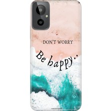 Senada General Mobile Gm 23-Se Kılıf Desenli Baskılı Tpu Rubber Kapak Be Happy
