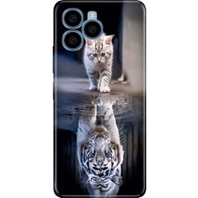 Senada Omix X6 Kılıf Desenli Baskılı Tpu Rubber Kapak Big Cat