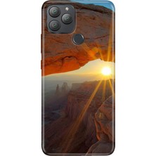 Adasena General Mobile Gm 22 Plus Kılıf Desenli Baskılı Tpu Rubber Kapak Sun