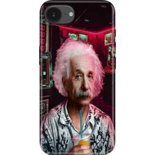 Senada iPhone 16E Kılıf Desenli Baskılı Tpu Rubber Kapak Albert