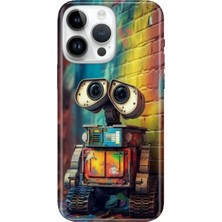 Adasena iPhone 16 Pro Kılıf Desenli Baskılı Tpu Rubber Kapak Robotic