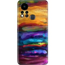 Adasena Infinix Hot 11S Kılıf Desenli Baskılı Tpu Rubber Kapak Sulu Boya