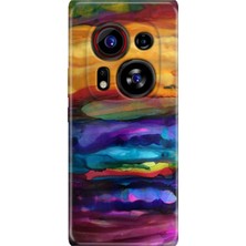 Adasena Tecno Phantom X2-Pro Kılıf Desenli Baskılı Tpu Rubber Kapak Sulu Boya