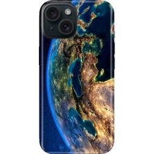 iPhone 14 Kılıf Desenli Baskılı Tpu Rubber Kapak World Night