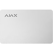 AJAX Pass White (1pcs) Güvenlik Modlarını Kontrol Etmek İçin Temassız Kart Beyaz