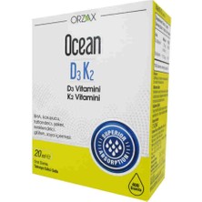 Orzax D3 K2 Damla 20 ml D3 ve K2 Vitamini Içeren Takviye Edici Gıda