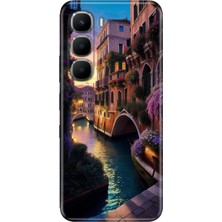 Adasena Infinix Hot 60I Kılıf Desenli Baskılı Tpu Rubber Kapak Venedik