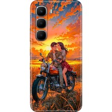 Adasena Infinix Hot 60 Kılıf Desenli Baskılı Tpu Rubber Kapak Sevgilim ve Ben