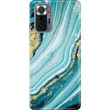 Adasena Xiaomi Redmi Note 10 Pro Kılıf Desenli Baskılı Tpu Rubber Kapak Simli Taş