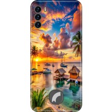 Senada Reeder S19 Max Pro S Kılıf Desenli Baskılı Tpu Rubber Kapak Beach Summer