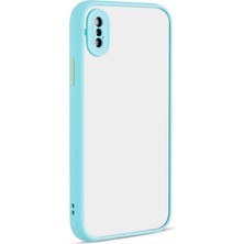 Zore iPhone x Uyumlu Vlmt Hux Kapak-Turkuaz