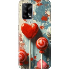 Adasena Oppo A74 4g Kılıf Desenli Baskılı Tpu Rubber Kapak Lollipop